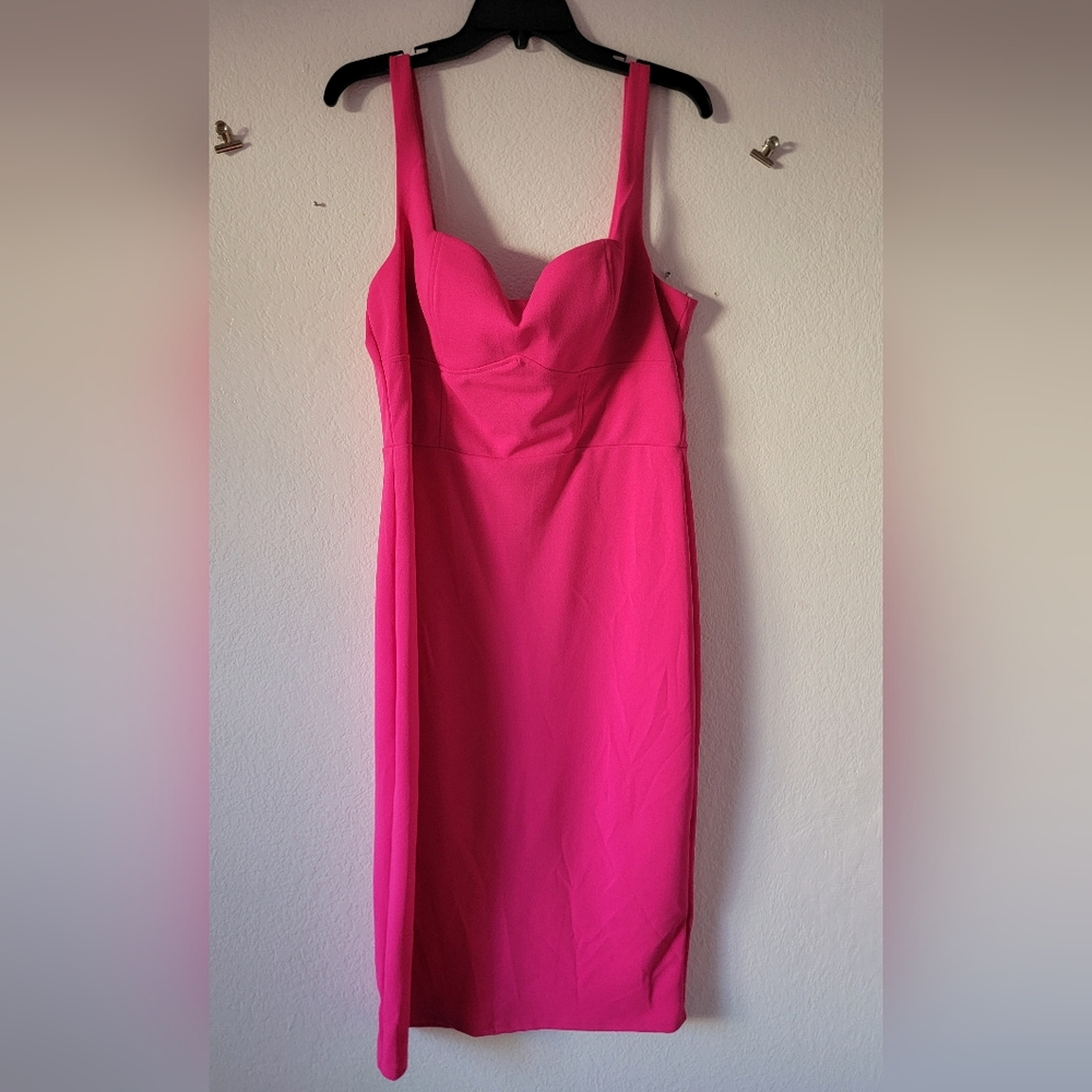 Premier Amour | Hot Pink Dress | Size 16